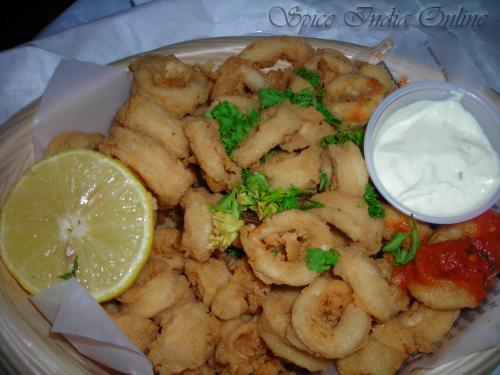 Calamari Fry (Squid, Kanava meen in Tamil)