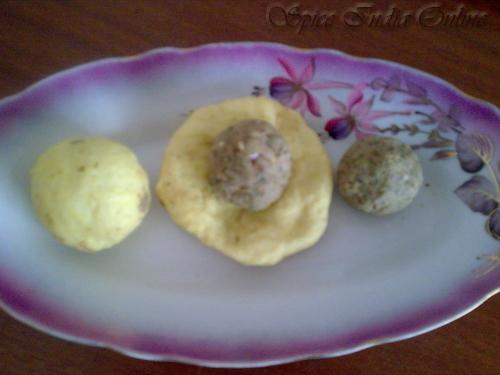 stuffing puranam in dough stuffing puranam in dough