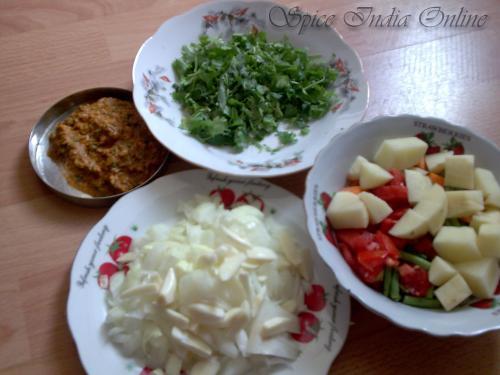 vegetables and masala vegetables and masala