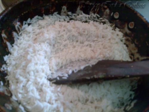 frying rice