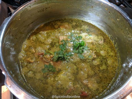 Andhra Green Chili Chicken Curry