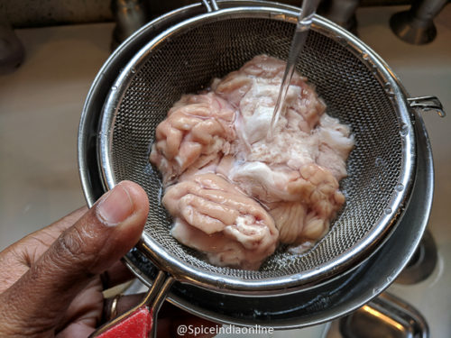 Goat Brain Pepper Fry