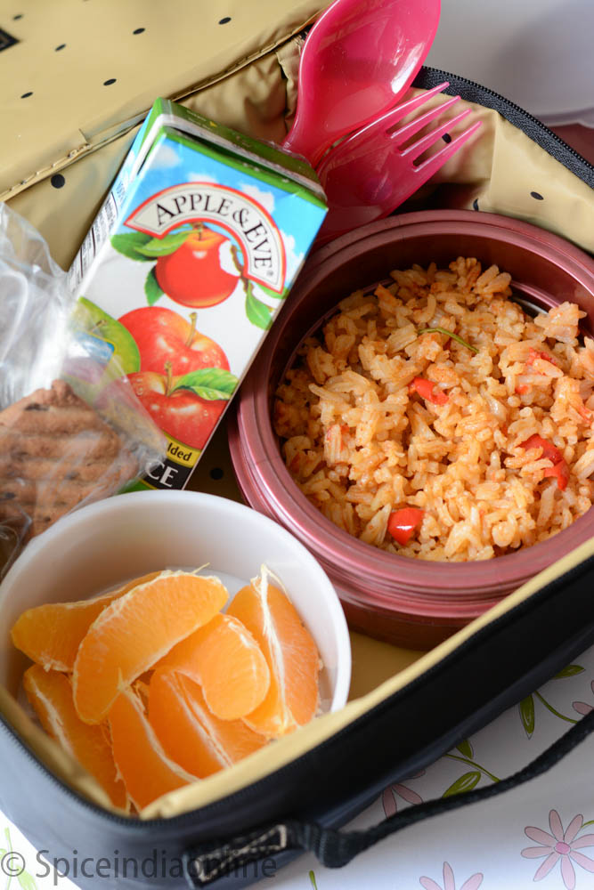 Kids School Lunch Box 5 Spanish Rice 2