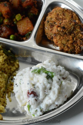 Lunch / Dinner Menu 6 – South Indian Vegetarian Lunch Menu 3