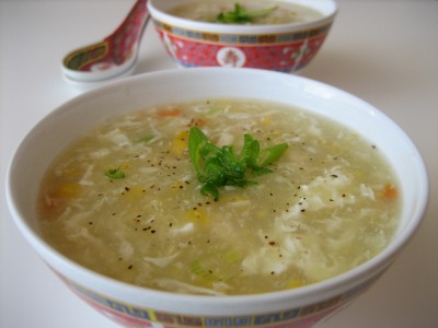 Sweet Corn Chicken Soup