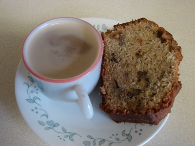 Banana walnut cake