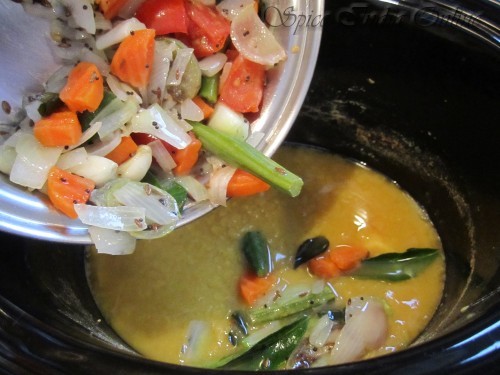 slow cooker sambar 6