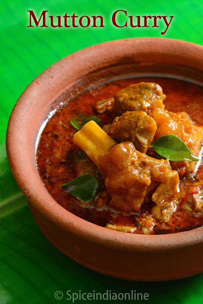 MUTTON CURRY RECIPE - Goat Curry / South Indian Style Mutton Gravy