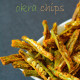 Microwave Okra Chips