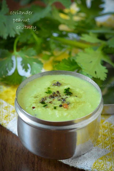 Coriander Peanut Chutney