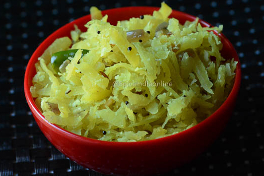 Raw Papaya Poriyal