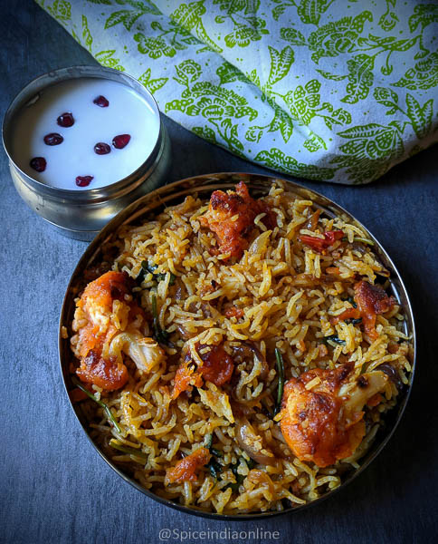 Tandoori Cauliflower Biryani