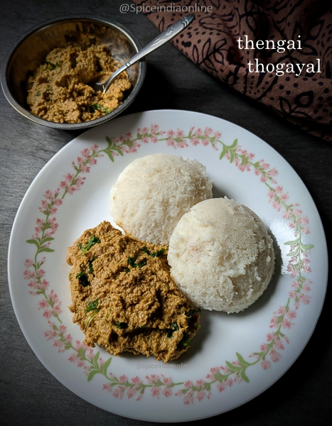 thengai thogayal