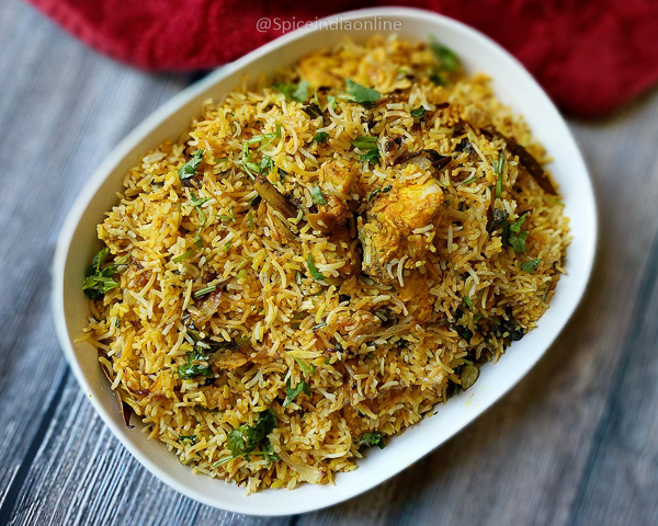 Hyderabadi Chicken Dum Biryani - Chicken Dum Biryani — Spiceindiaonline