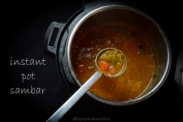 Instant Pot Mixed Vegetable Sambar