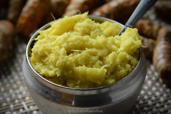 Fresh Turmeric Root Ginger Garlic Paste