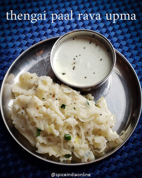 Coconut Milk Rava Upma