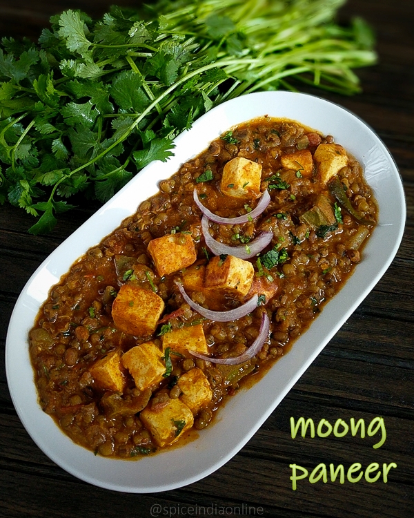 Green Gram Paneer Curry