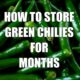 How to store chili peppers