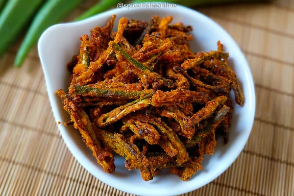 Air fryer Okra