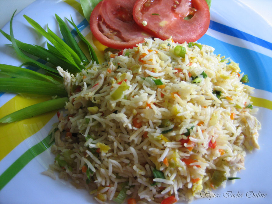 Indian Chicken Fried Rice - Restaurant Style / Easy Chicken Fried Rice Recipe Valentina S Corner